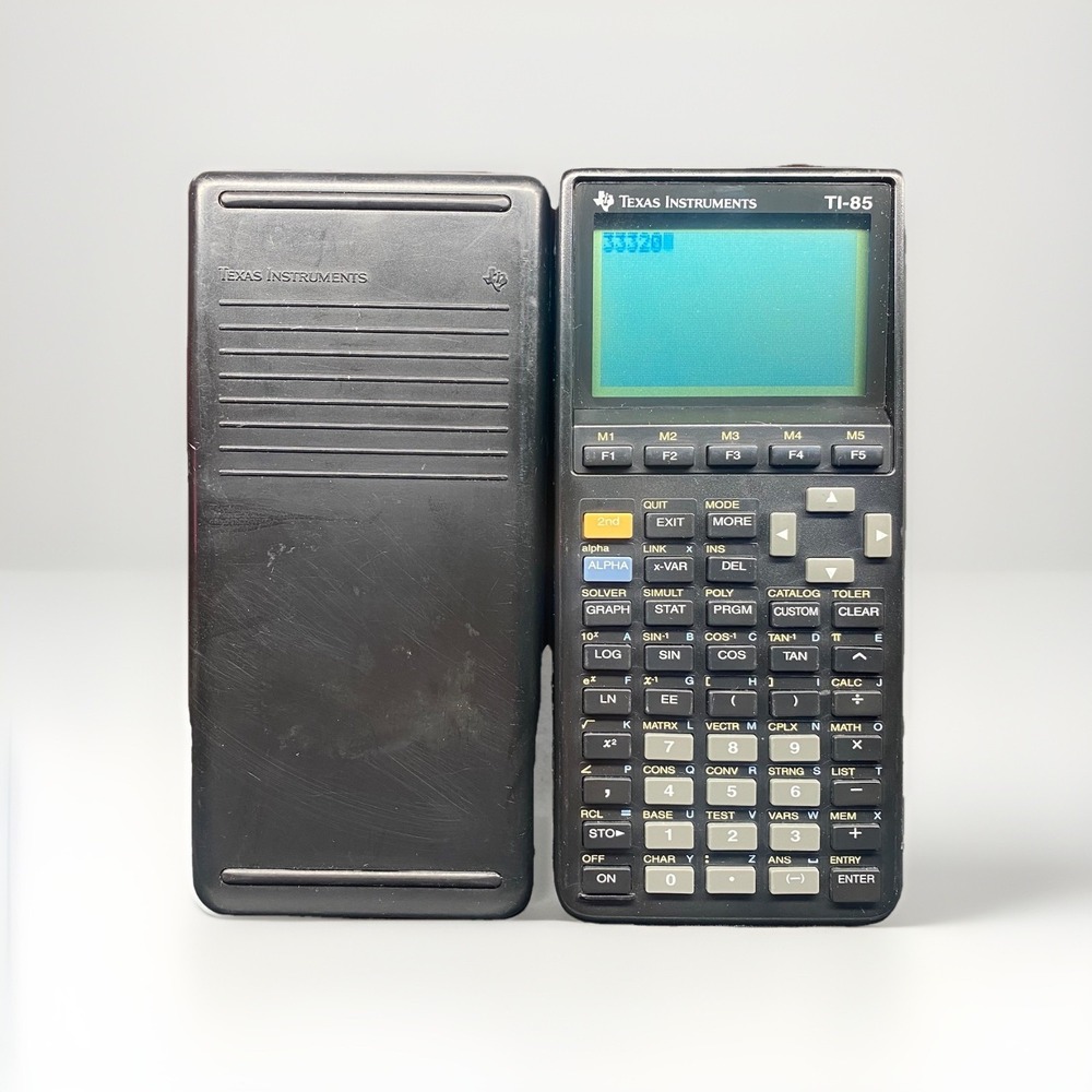 Vintage Texas Instruments TI-85 Graphing Calculator 90s STEM‎ Engineering Case